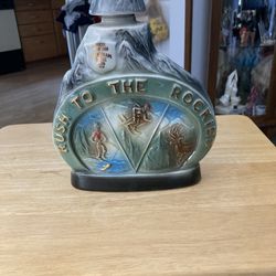 Jim Beam  1970 *Rush To The  Rockies * Decanter 
