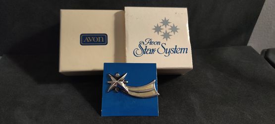 Vintage Avon Star System Pin 1990 Original Box