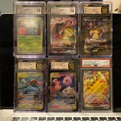 6 Graded Pokemon Slabs