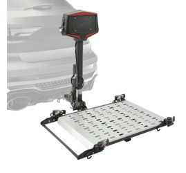 Wheelchair/scooter lift for hitch receiver