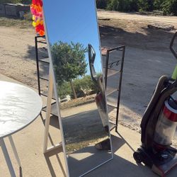 White Easel Mirror