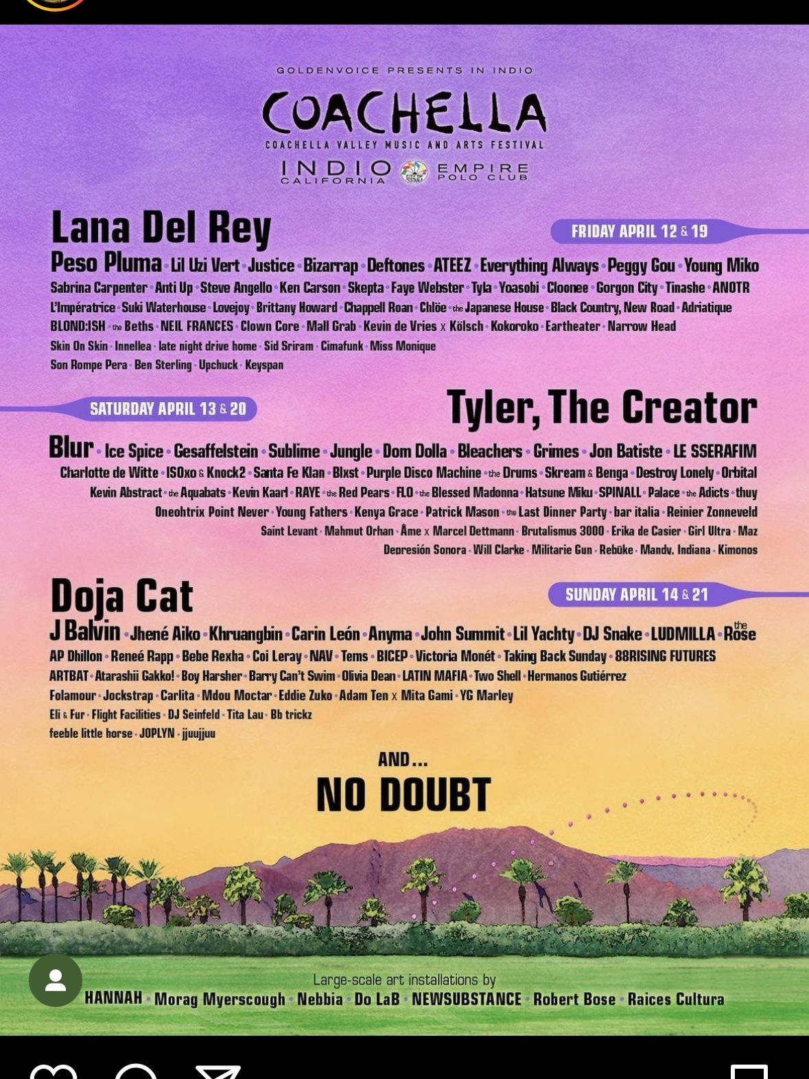 Coachella Weekend 2 2024 GA w/Shuttle (2 Available)
