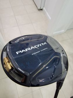 Callaway Paradigm Driver 9* Hzrdus 5.5 Regular Flex Right Handed W/Head Cover *NICE.