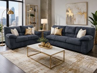 🛋️ Comfortable & Affordable Sofa + Loveseat Set — Delivery Available!