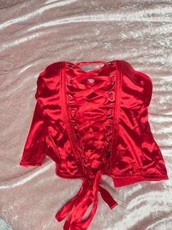 Halloween red corset