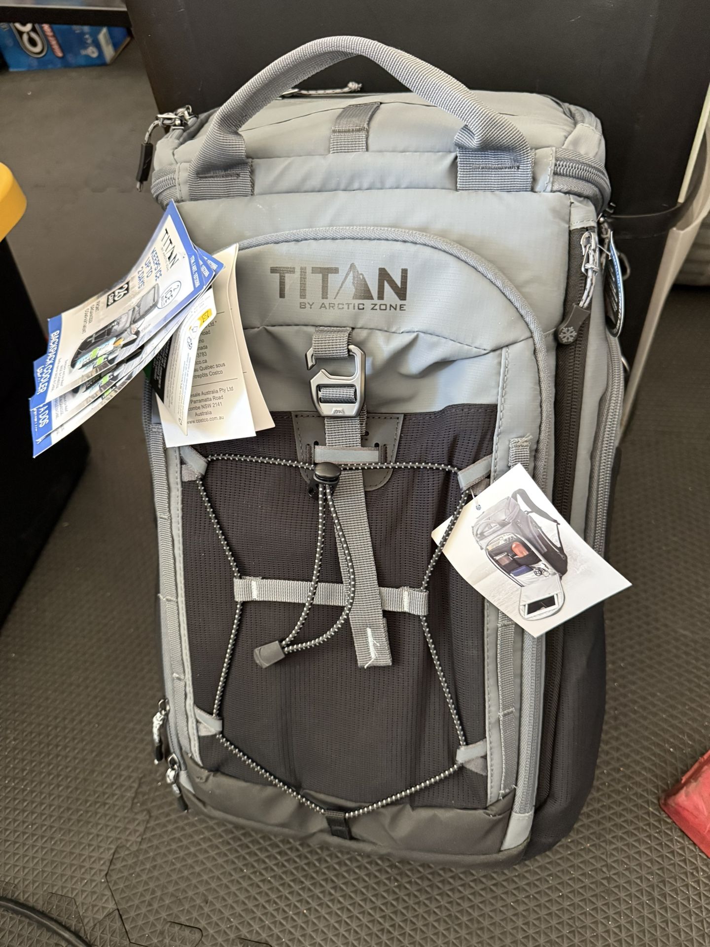 NEW Titan 26 Can Cooler Backpack Gray And Black