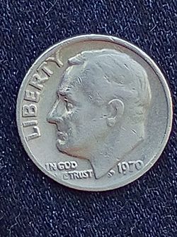 1970 San Francisco No Mint Rosavelt Dime