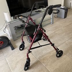 4 Wheel Rollator Walker With Seat