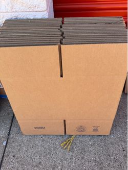 New and used empty boxes