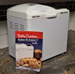 BETTY CROCKER BAKE-IT-EASY 2 BREAD & DOUGH MAKER WITH MANUALS 