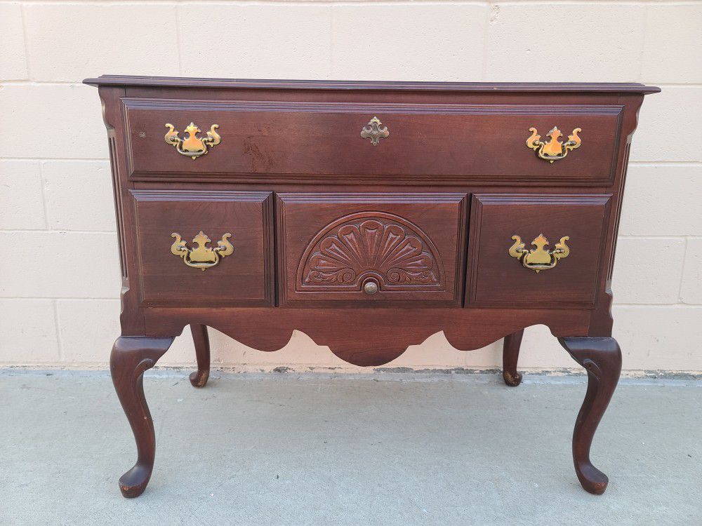French Provincial Regency Chippendale Wood Dresser Console Media Entryway Sofa Sideboard Table 