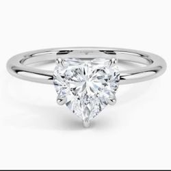 1.27 Carat Diamond Solitaire Ring Lab Grown - MSRP: $3200