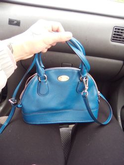 Coach Over The Shoulder Blu Purse