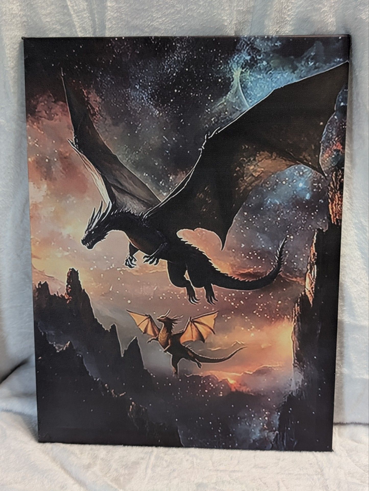 Shipping Available: Magnificent Dragons Canvas on Frame