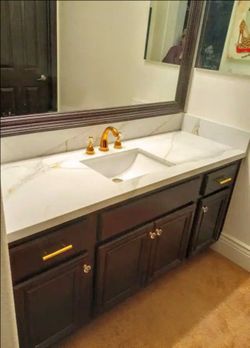 🔥 Quartz bathroom Counters  💦