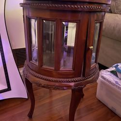 Round Curio Side Table