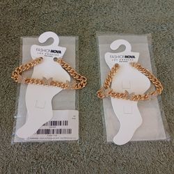 Hermosa Mariposa Butterfly Anklet - Gold set of 2