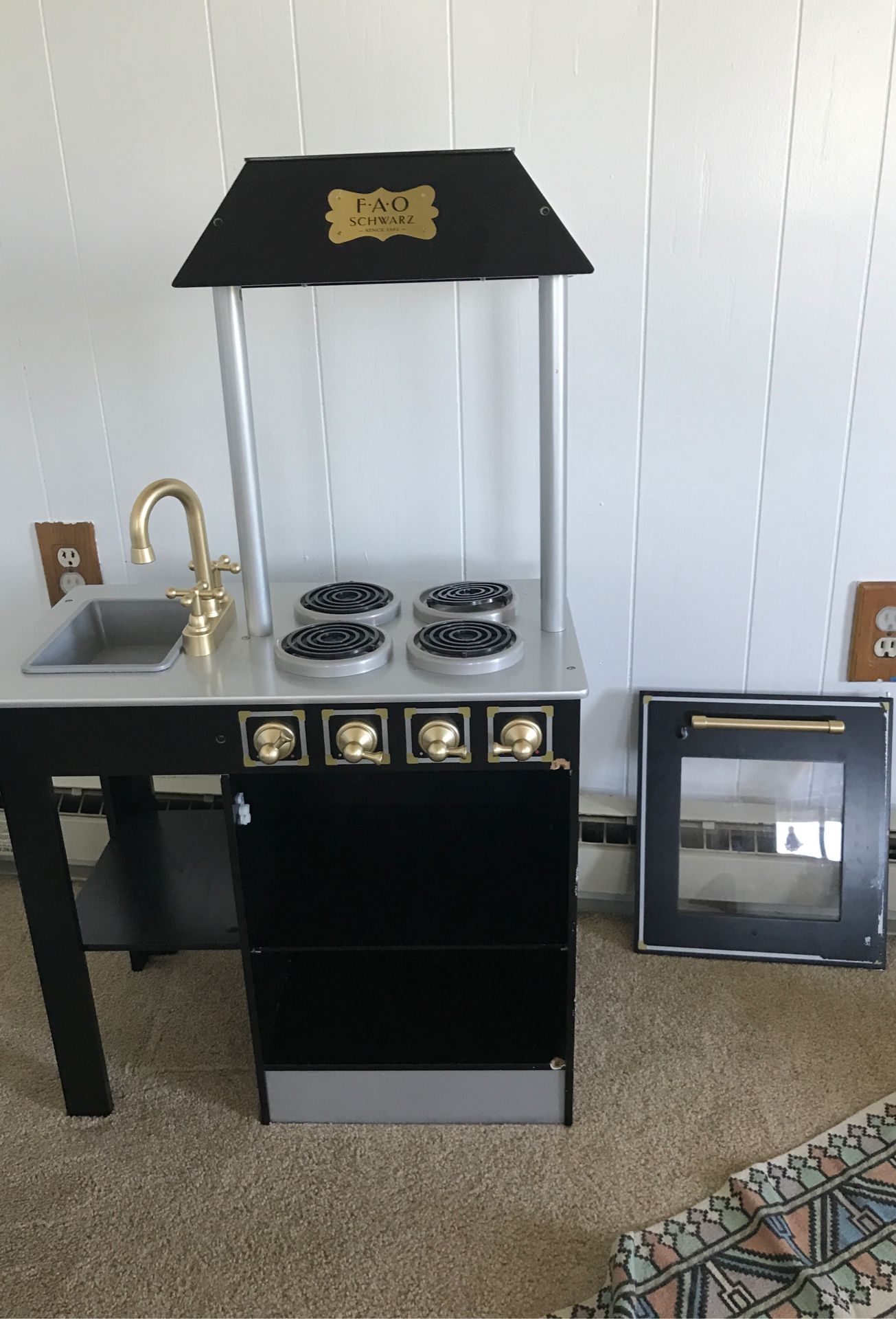 Schwarz kitchen set