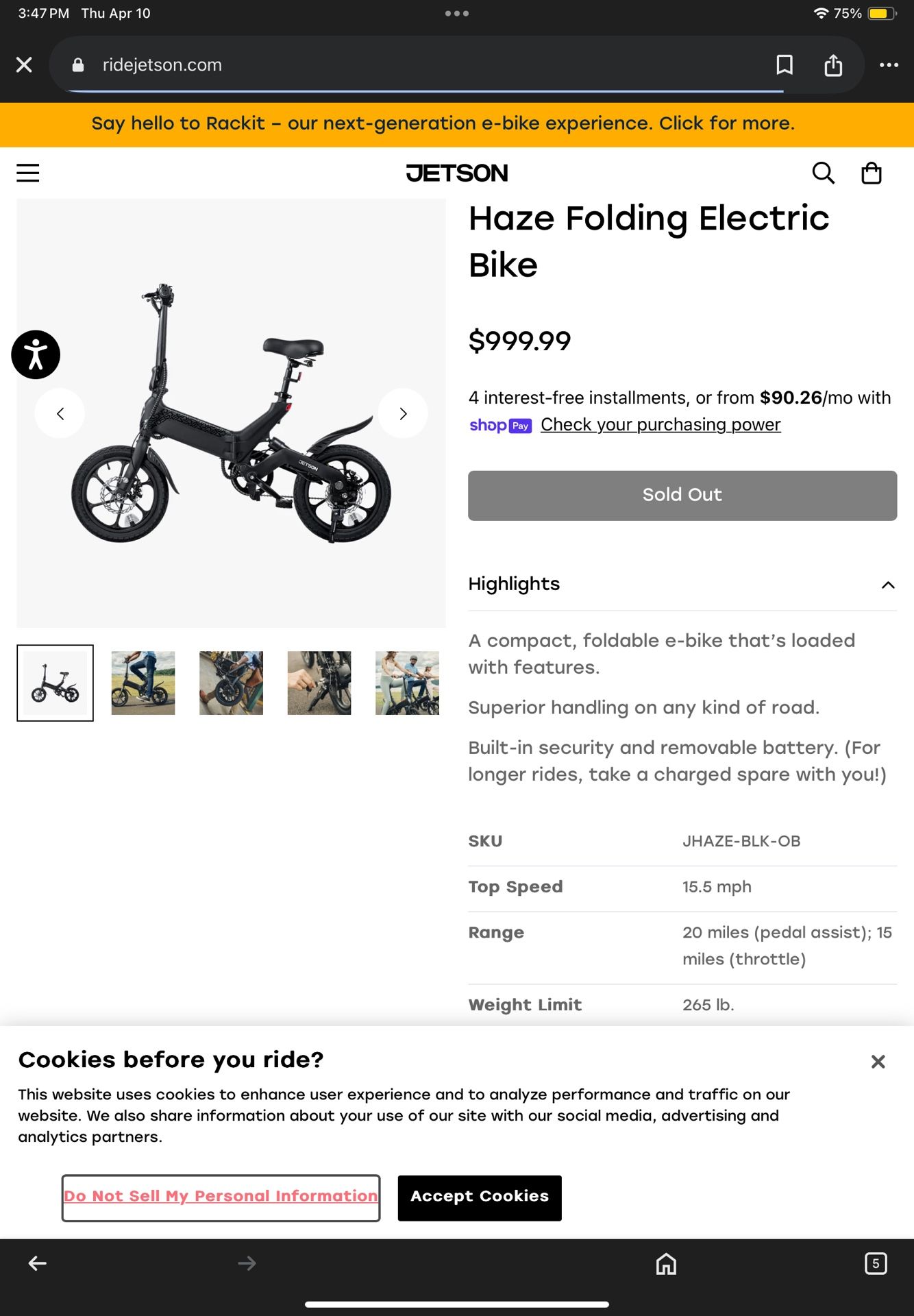 Jetson Haze E-bike