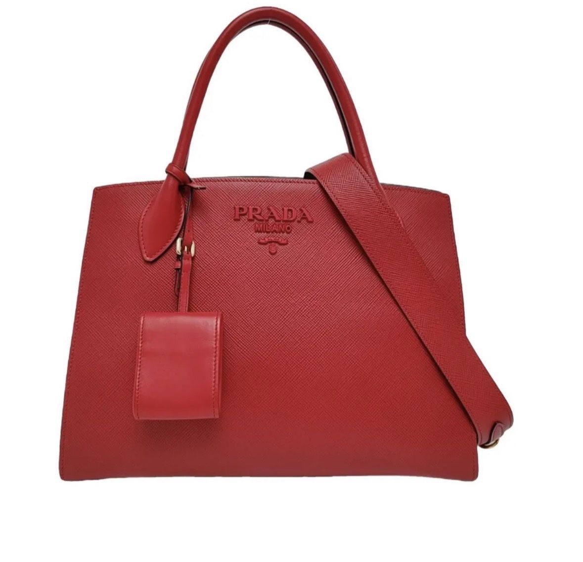 Prada Monochrome leather handbag