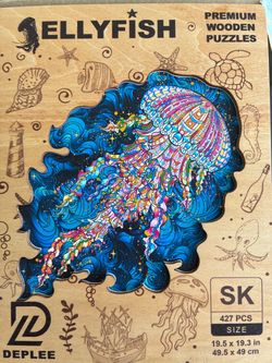 Deplee Jellyfish Premium Wooden Puzzle 427 Pieces