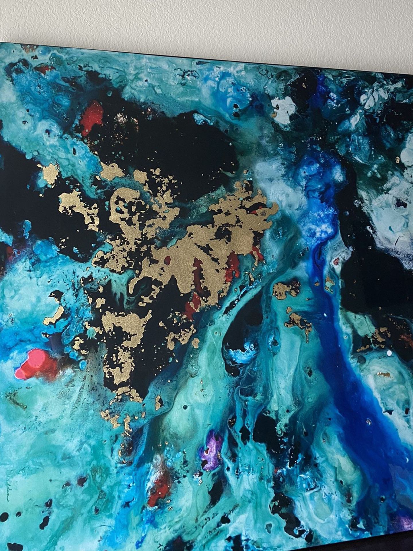 Abstract Canvas Wall Art (3ft X 3 Ft)