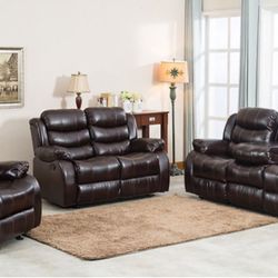 NEW RECLINING SOFA AND LOVESEAT WITH RECLINER AND FREE DELIVERY- SPECIAL FINANCING AVAILABLE 