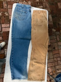 2-Pair Lot Jeans and Work Pants 34x32