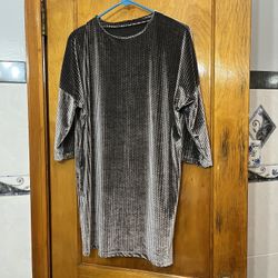 Zara Velvet Jersey Dress 