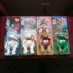 1999 McDonalds Interntional Set of (4) Beanie Babies