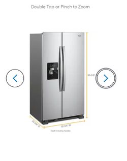 Whirlpool 21.4cu. Stainless Refrigerator