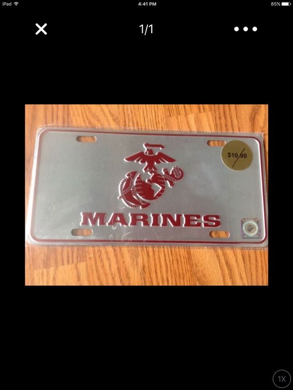 Mareins License Plate, brand new