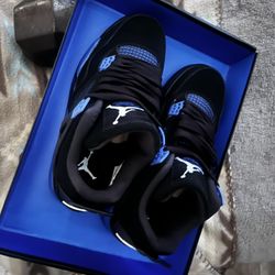 Retro Black And Blue Jordan’s