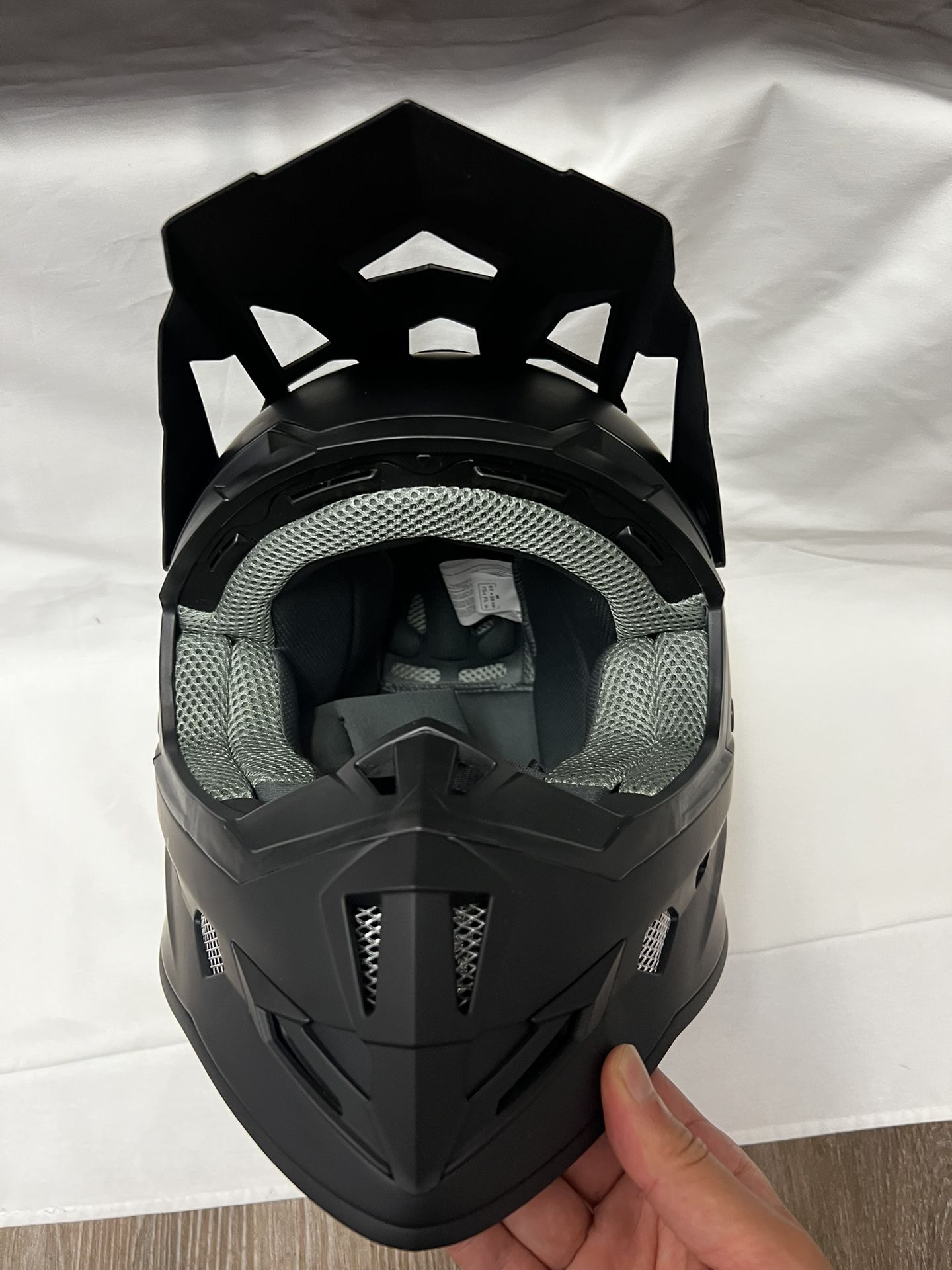 Dirt Bike Helmet Black New 