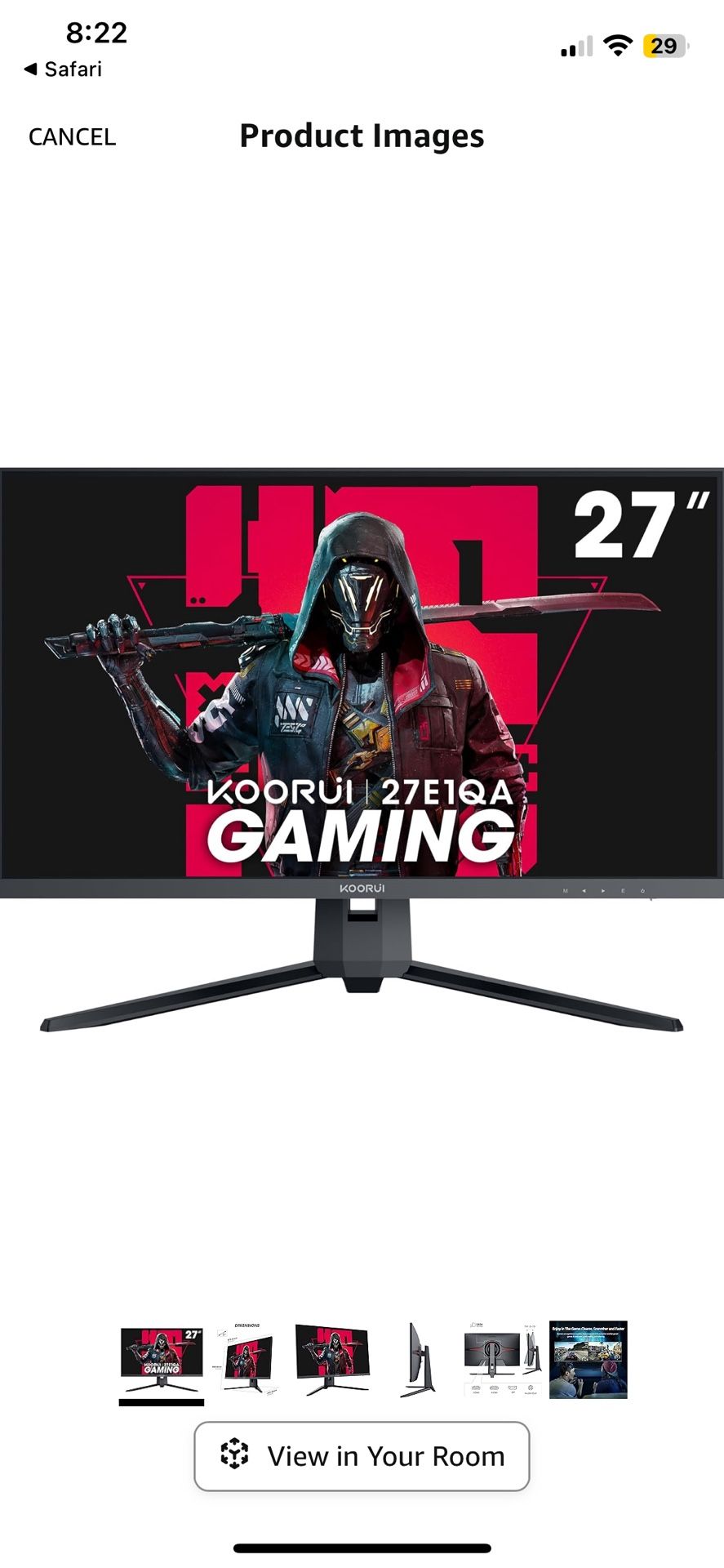 27” Gaming Monitor  BRAND NEW // NEVER USED