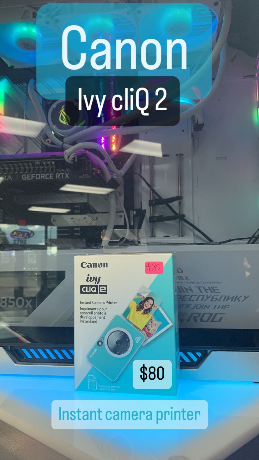 Canon Ivy CliQ2 Instant Camera Printer New