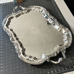 Vintage Fb Rogers Silver Co 2377 Silver Plated Serving Tray