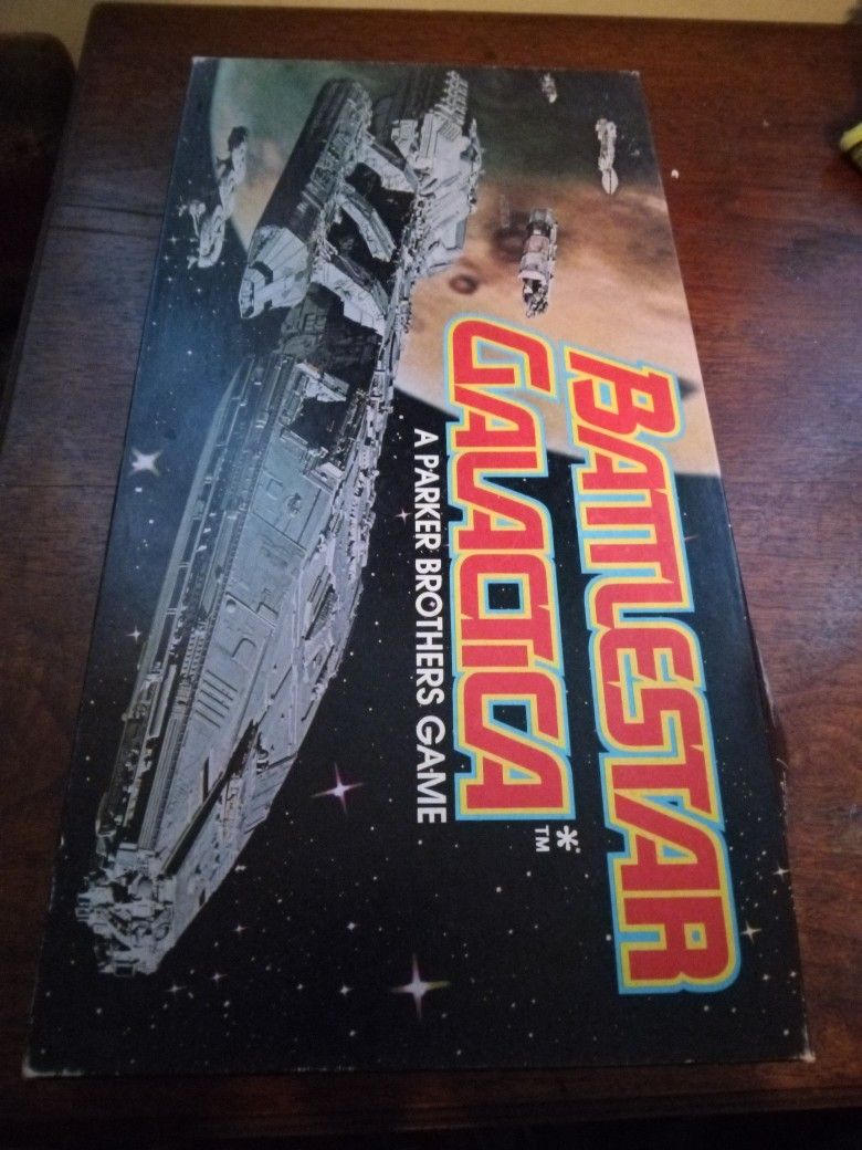 Vintage Game Battlestar Galactica Old Space Movie Board Game