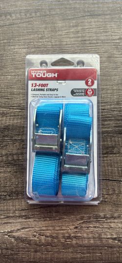Hyper Tough 13-Foot Lashing Straps 2-Pack