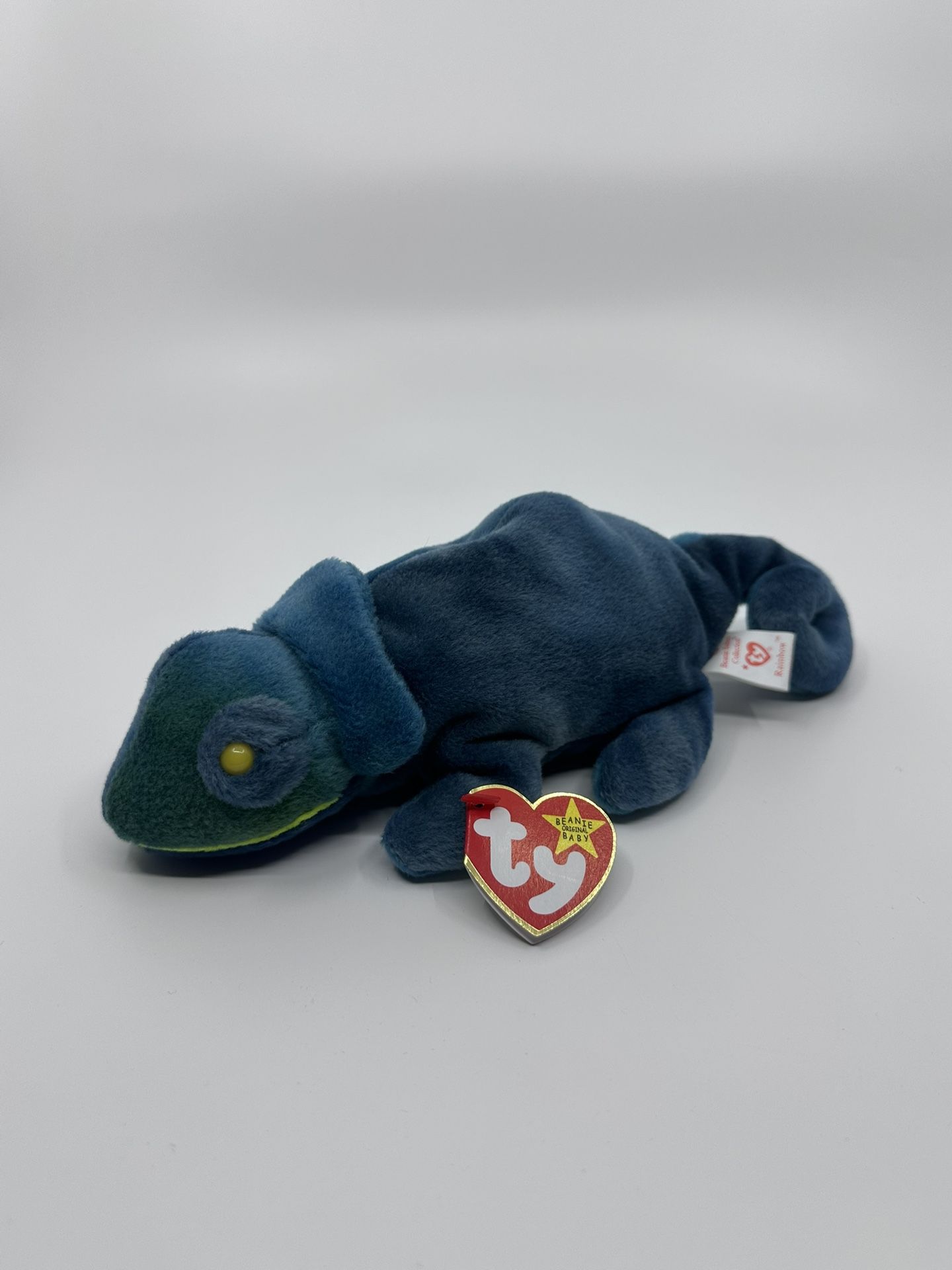 TY Beanie Baby - RAINBOW the Chameleon (Blue) 