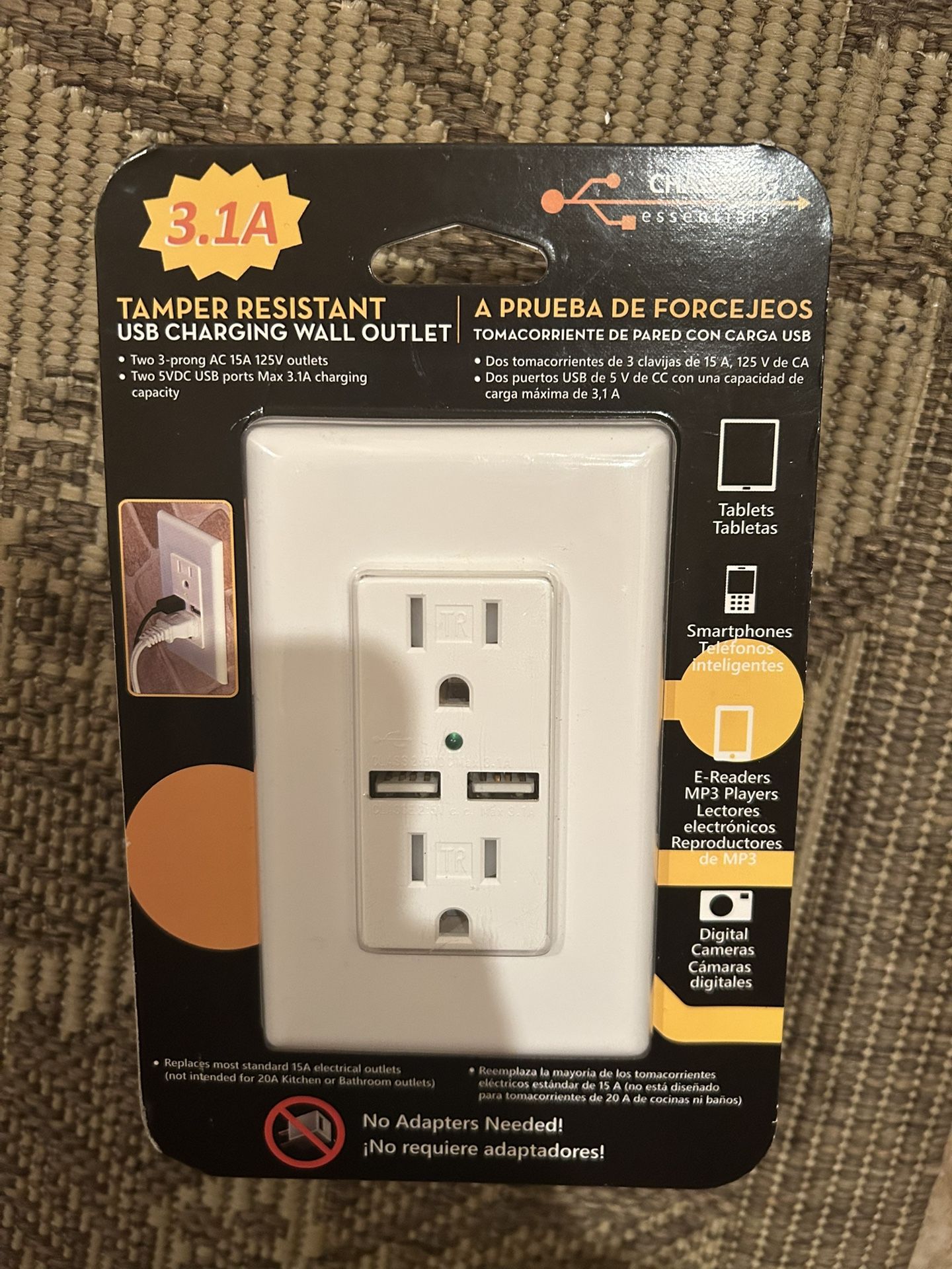 Usb Wall Charging Outlet
