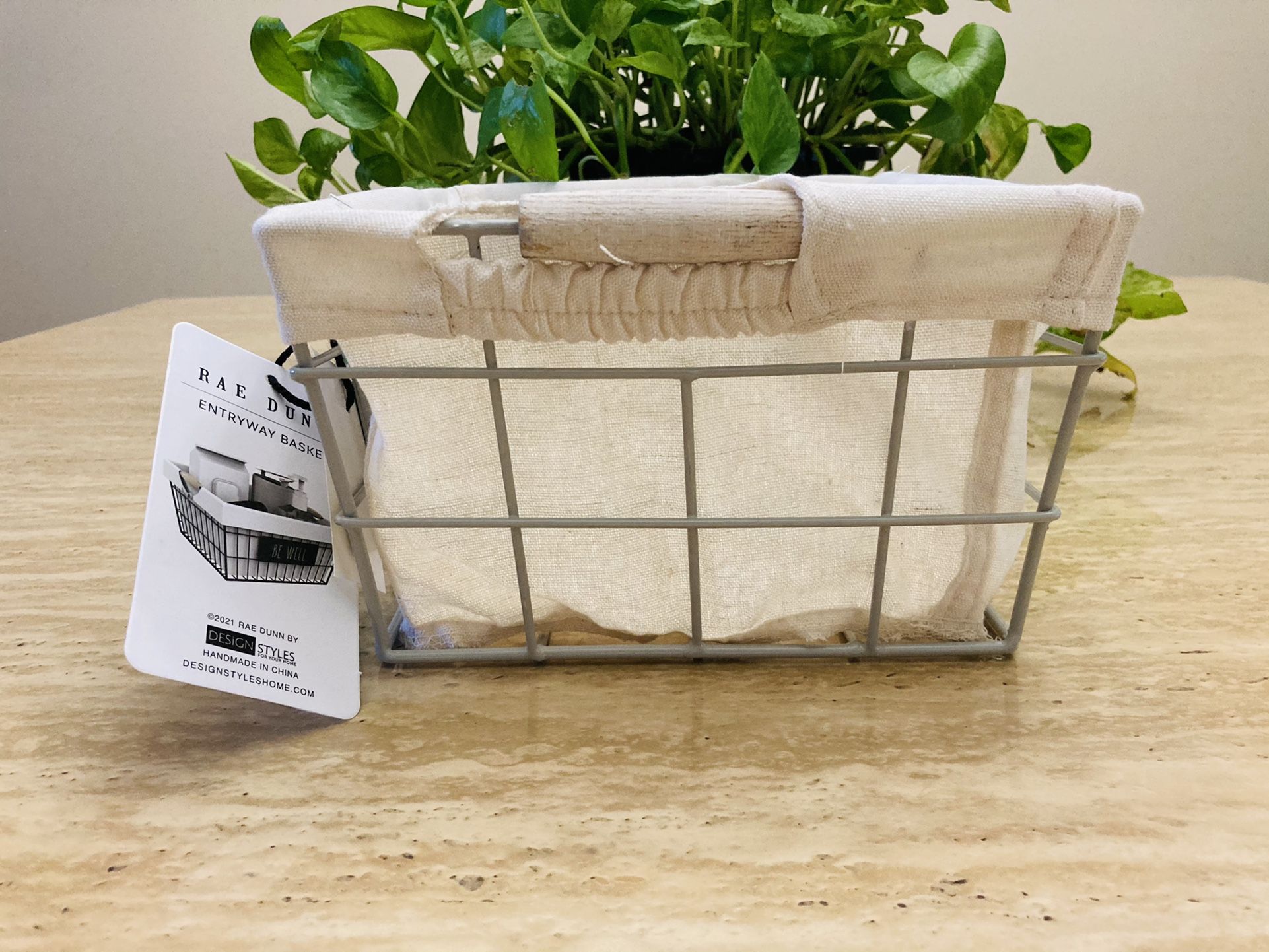 RAE DUNN MASKS Entryway Basket π§Ί