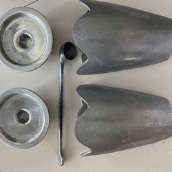 Metal Decorative Wall Pieces + Candle Stick Holders + Candle Dimmer 
