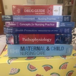 Nursing School Textbooks 