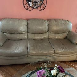 Tan Leather Couches Must Go By Friday 5/24!