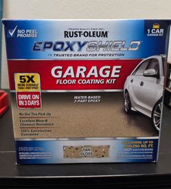 Rust-oleum epoxyshield garage floor coating kit