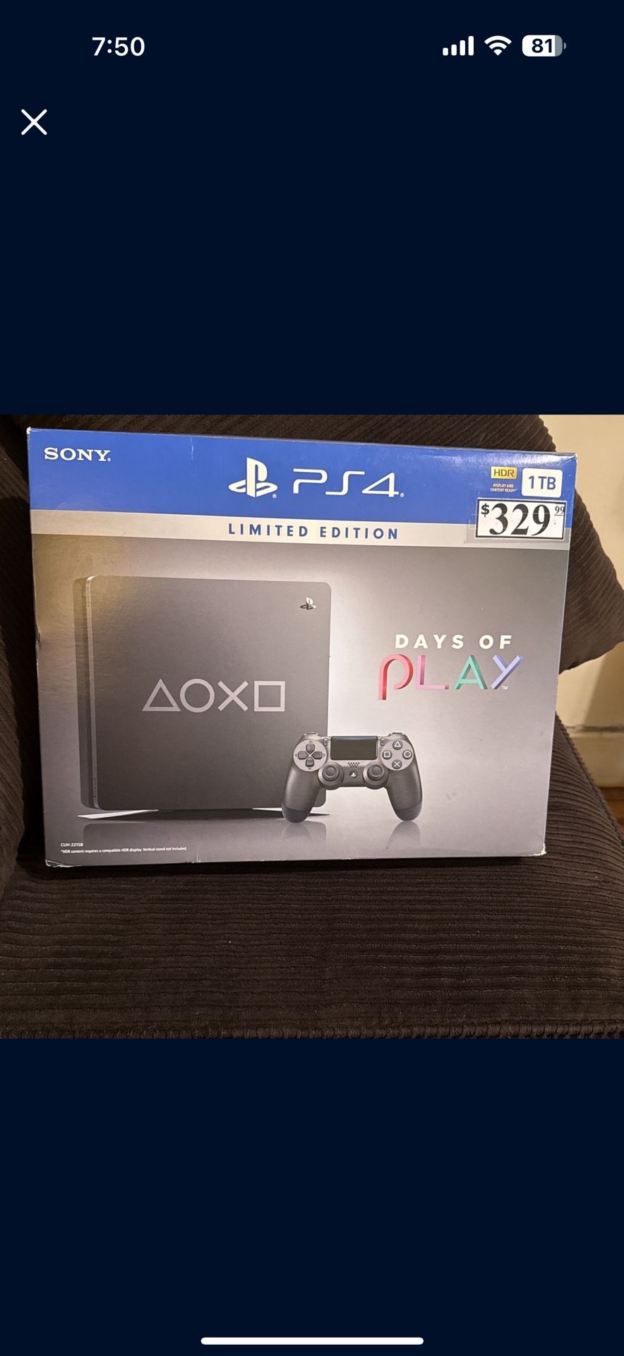 Days Of Play PS4 1TB