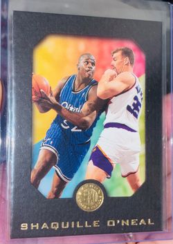 1996-97 Skybox E-XL Shaquille O'Neal #60 Magic  HOFer