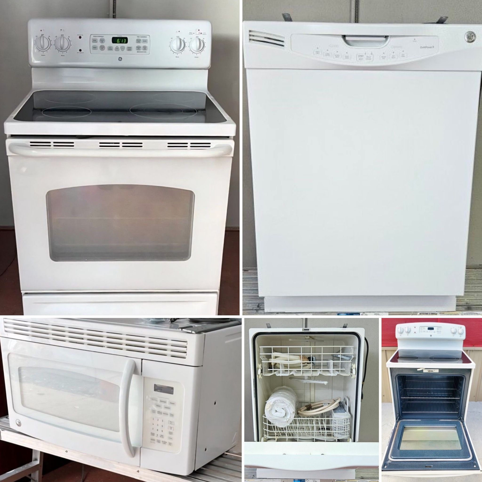WHITE GE Matching kitchen appliances -like New