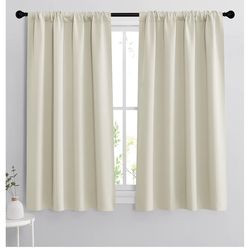 RYB HOME Extra Wide Curtains for Bedroom Living Room 63 inches Long, Thermal Insulated Privacy Drapes for Nursery Home Theater Dining Room, Width 62 b